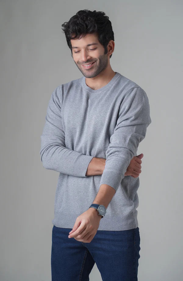 Winter Plane Sweat Shirt For Men's And Women's Casual Wear. (Gray)