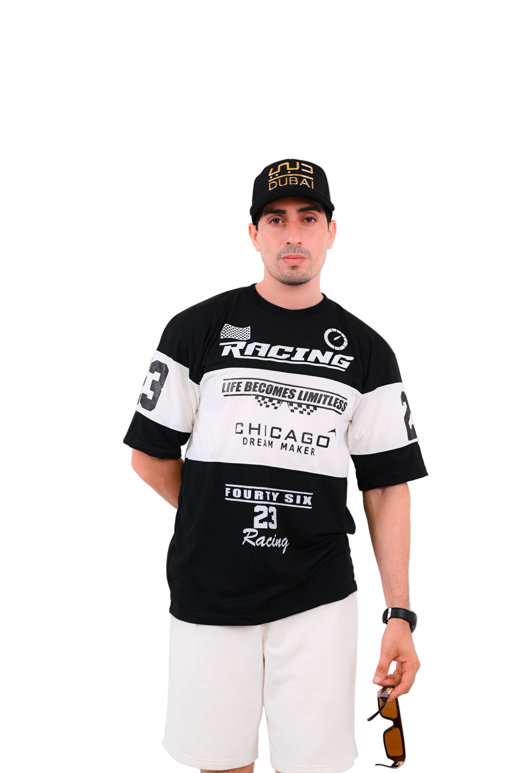 Racing Oversize Tee (BLACK)