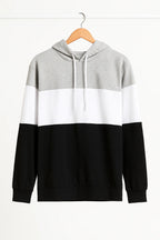 Stylish 3 Panel Hoodies For Men's And Boy's Casual Wear.(Grey)