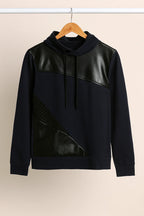 Leather Style Hoodies For Men's And Boy's Casual Wear.