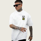 DROP SHOUILDER NO LIMITS PRINTED TEE-SHIRT FOR MENS