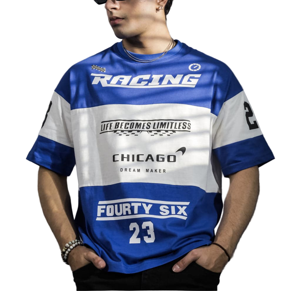 Racing Oversize Tee (ROYAL BLUE)