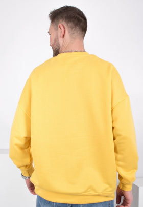Winter Plane Sweat Shirt For Men's And Women's Casual Wear. (Lemon)