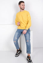 Winter Plane Sweat Shirt For Men's And Women's Casual Wear. (Lemon)