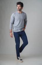 Winter Plane Sweat Shirt For Men's And Women's Casual Wear. (Gray)