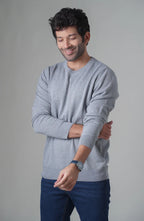 Winter Plane Sweat Shirt For Men's And Women's Casual Wear. (Gray)