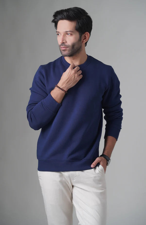 Winter Plane Sweat Shirt For Men's And Women's Casual Wear. (Navy Blue)
