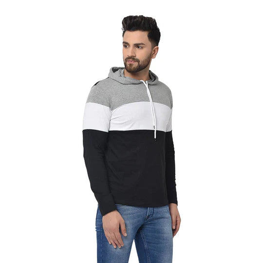 Stylish 3 Panel Hoodies For Men's And Boy's Casual Wear.(Grey)
