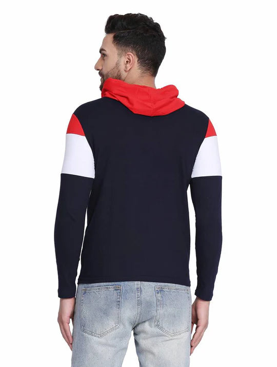 Stylish 3 Panel Hoodies For Men's And Boy's Casual Wear. (Red)