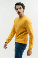 Winter Plane Sweat Shirt For Men's And Women's Casual Wear. (Mustard)