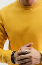 Winter Plane Sweat Shirt For Men's And Women's Casual Wear. (Mustard)