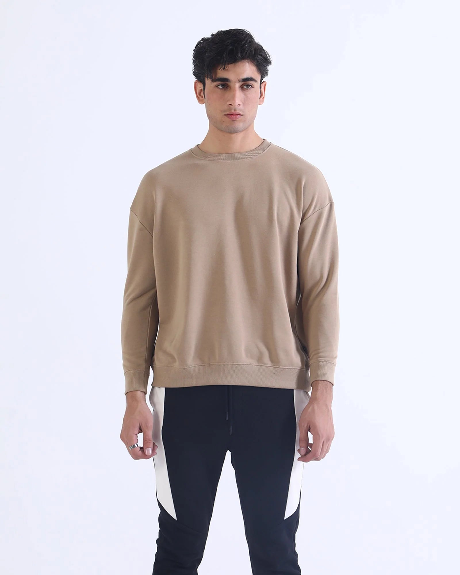 Winter Plane Sweat Shirt For Men's And Women's Casual Wear.(Beige)