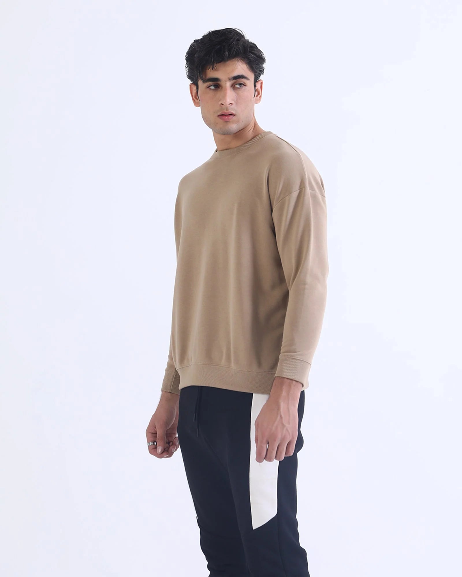 Winter Plane Sweat Shirt For Men's And Women's Casual Wear.(Beige)