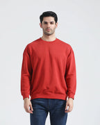 Winter Plane Sweat Shirt For Men's And Women's Casual Wear. (Red)