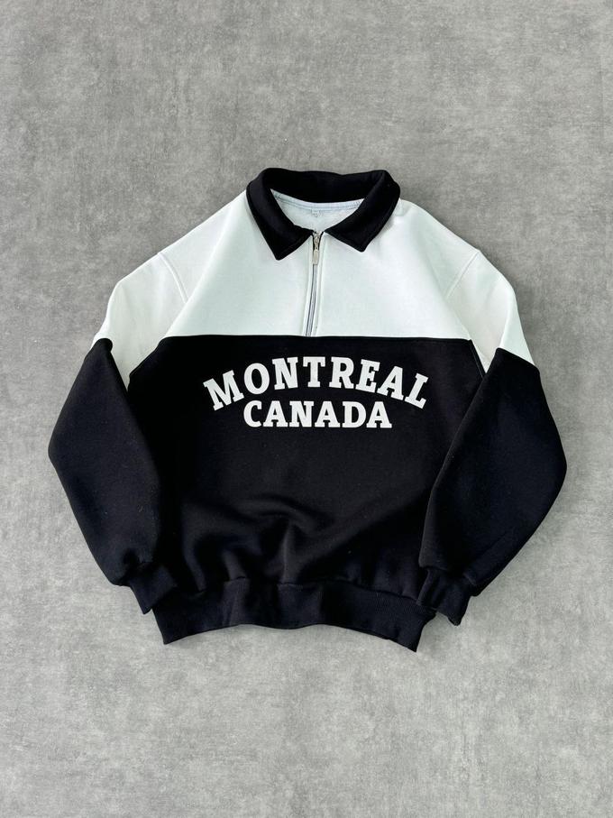 Montreal Canada Collar Sweater (Black)