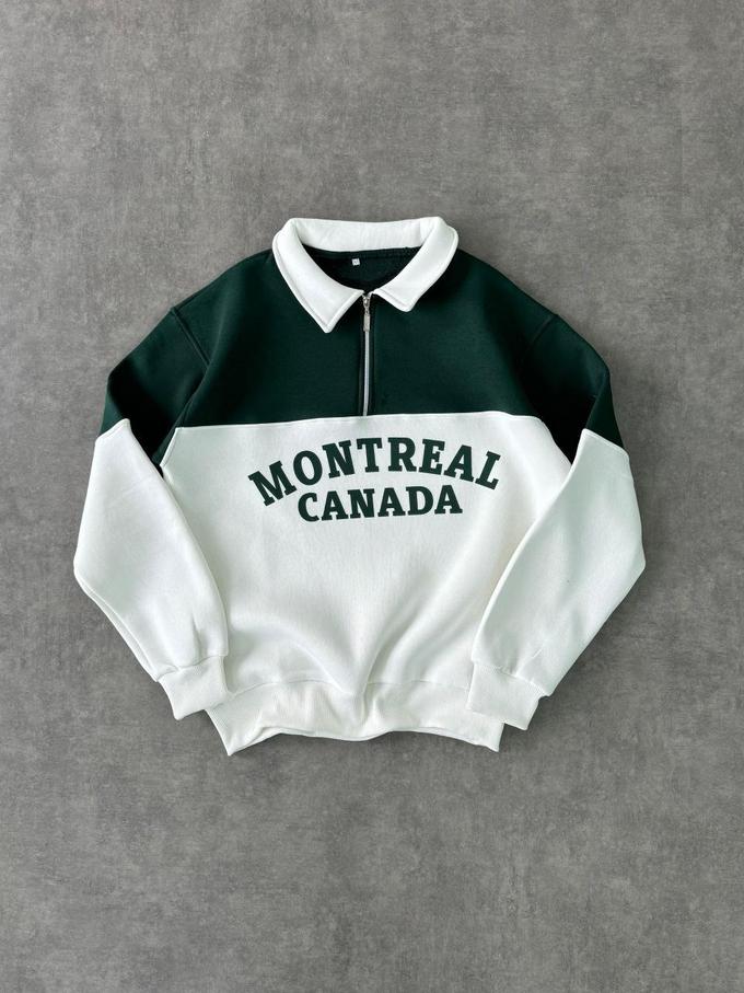 Montreal Canada Collar Sweater (Green)