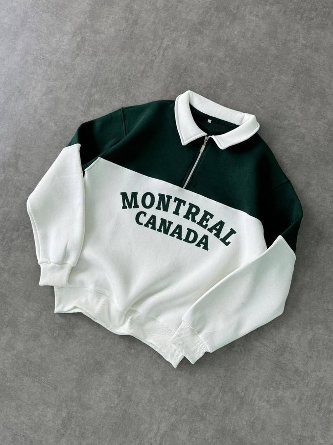 Montreal Canada Collar Sweater (Green)