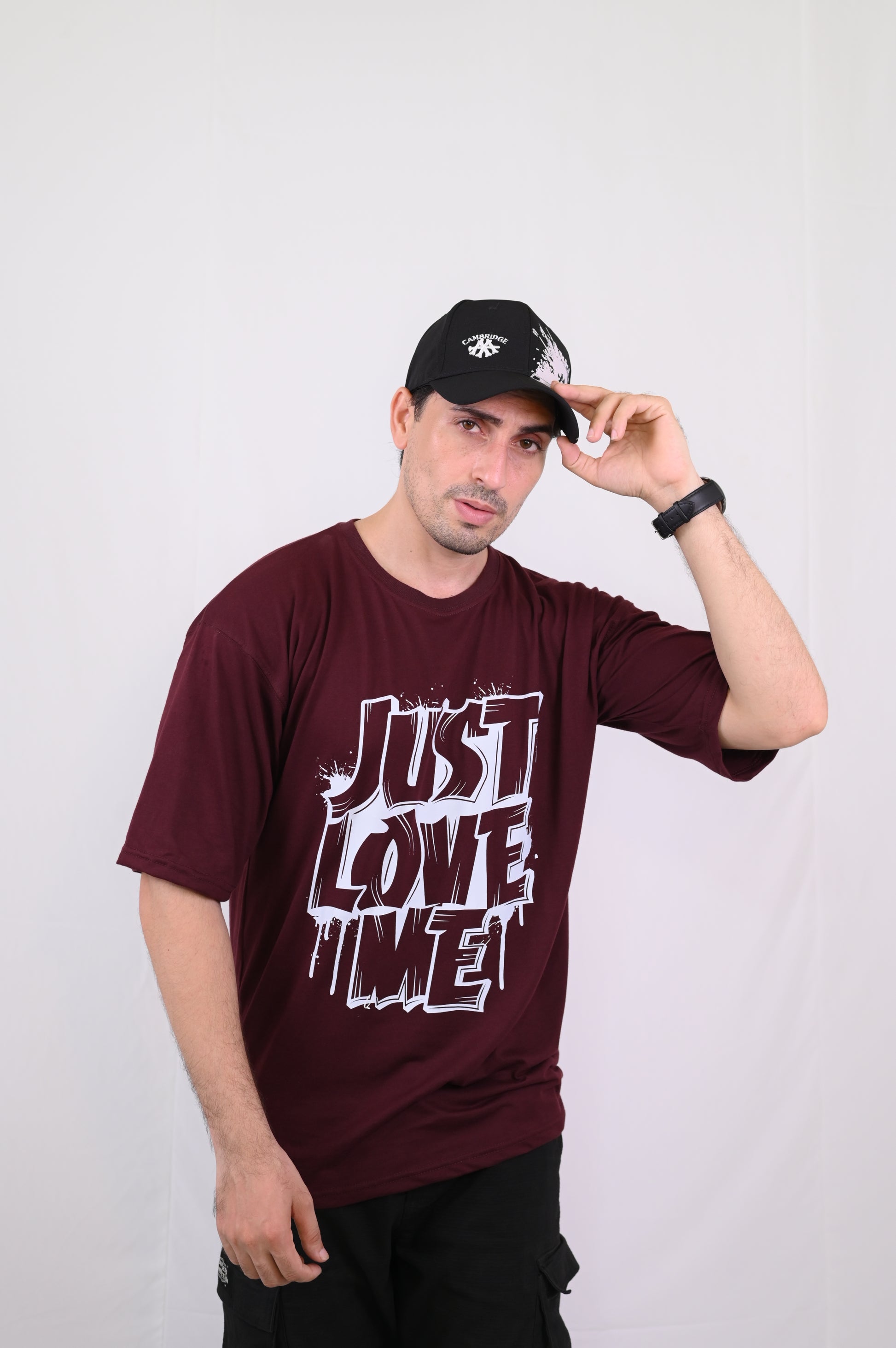 Men's Oversized Graphic T-Shirt Just Love Me