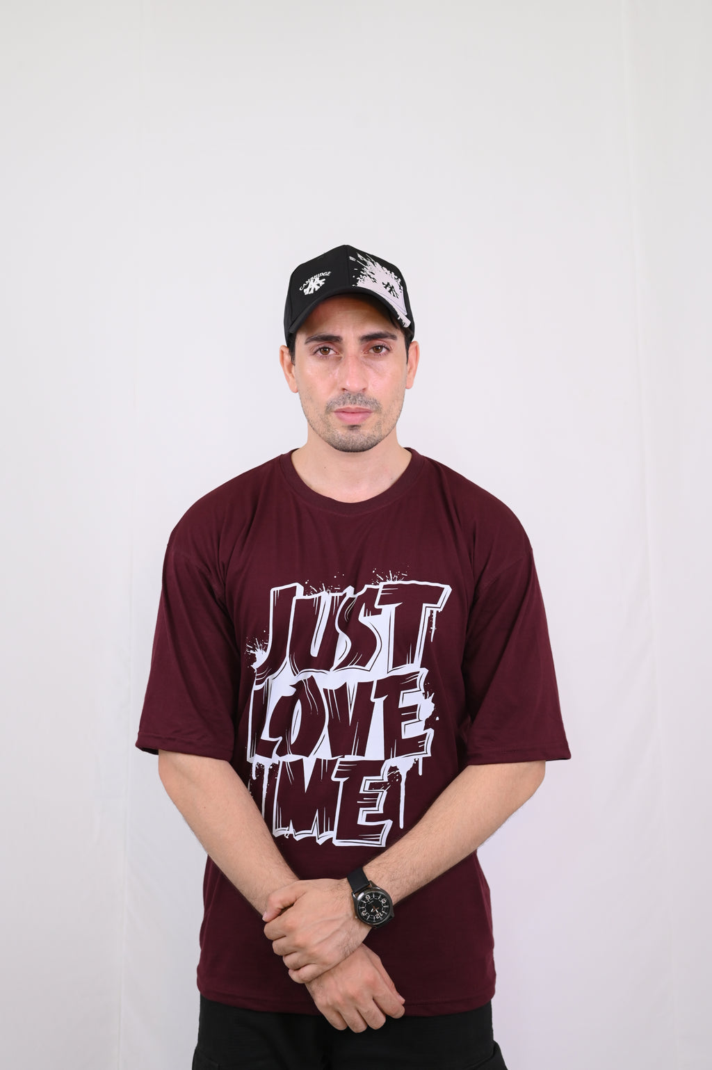 Men's Oversized Graphic T-Shirt Just Love Me