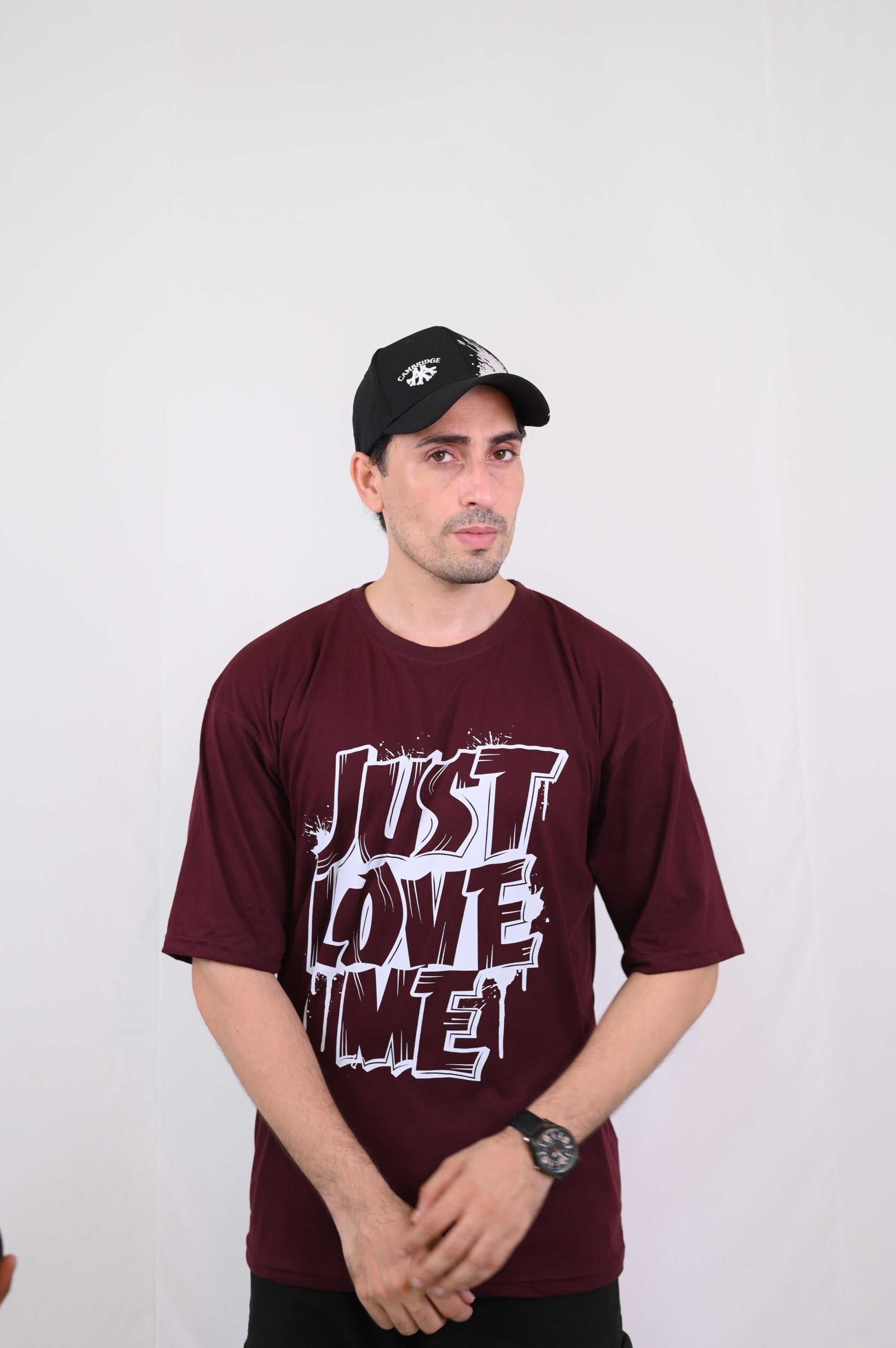 Men's Oversized Graphic T-Shirt Just Love Me