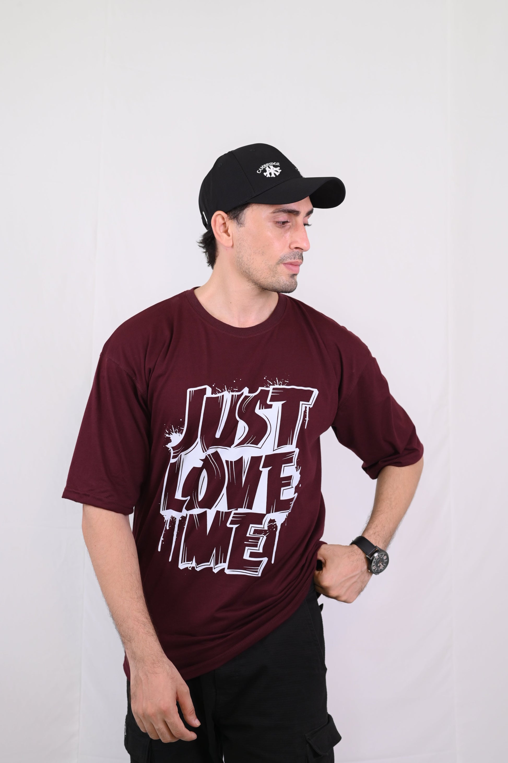 Men's Oversized Graphic T-Shirt Just Love Me