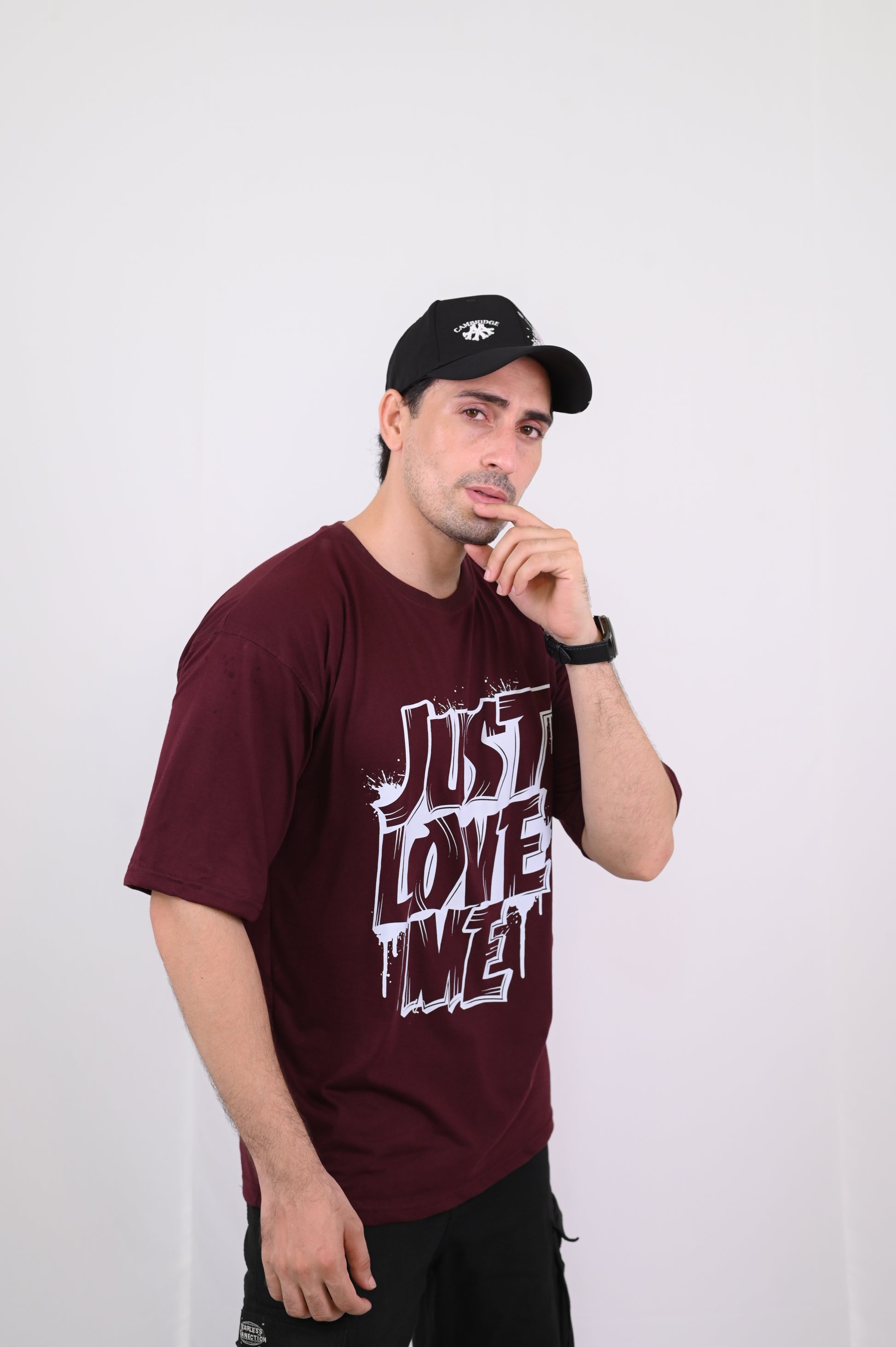 Men's Oversized Graphic T-Shirt Just Love Me