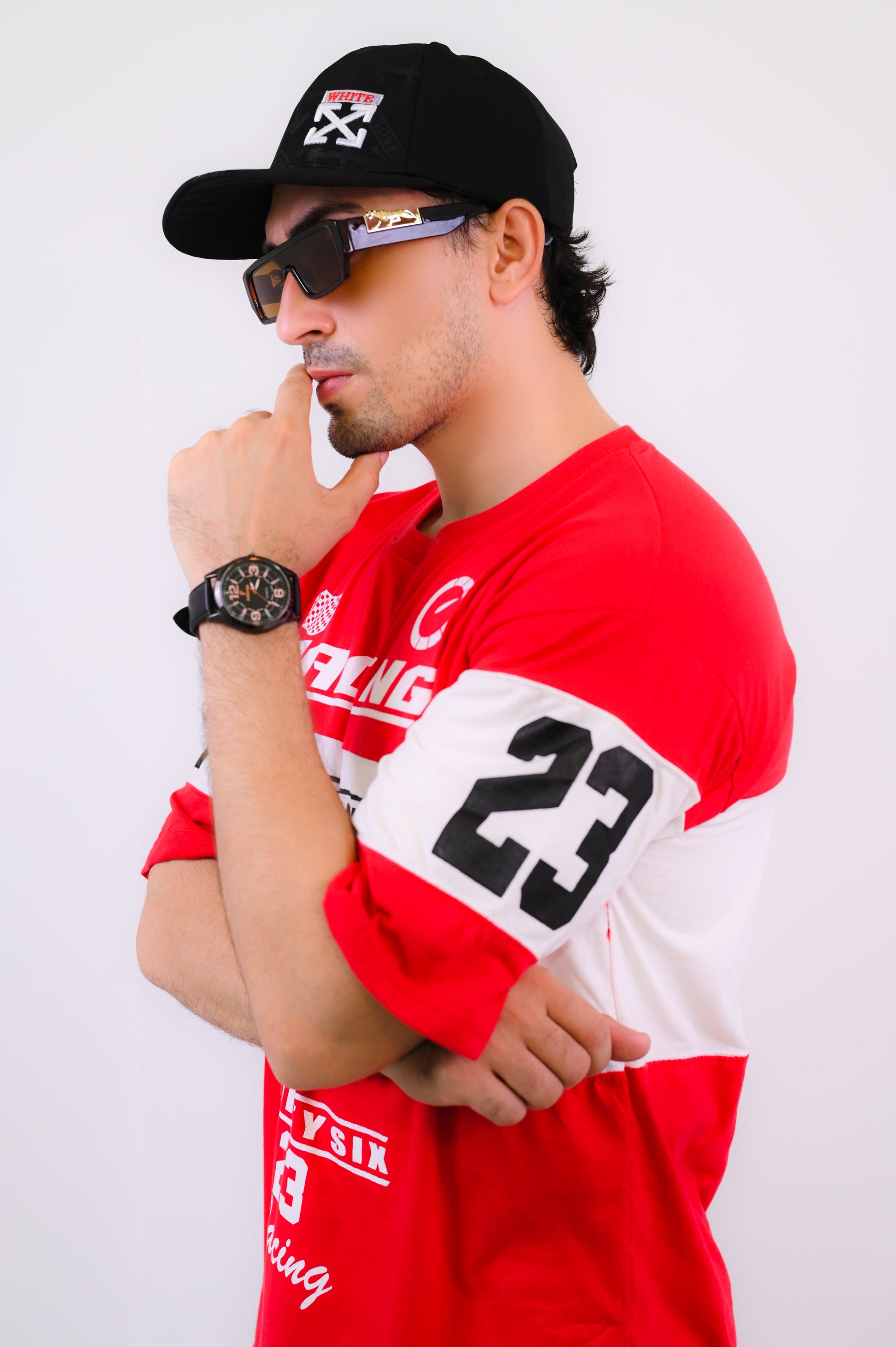 Red Racing Oversize Tee (RED)