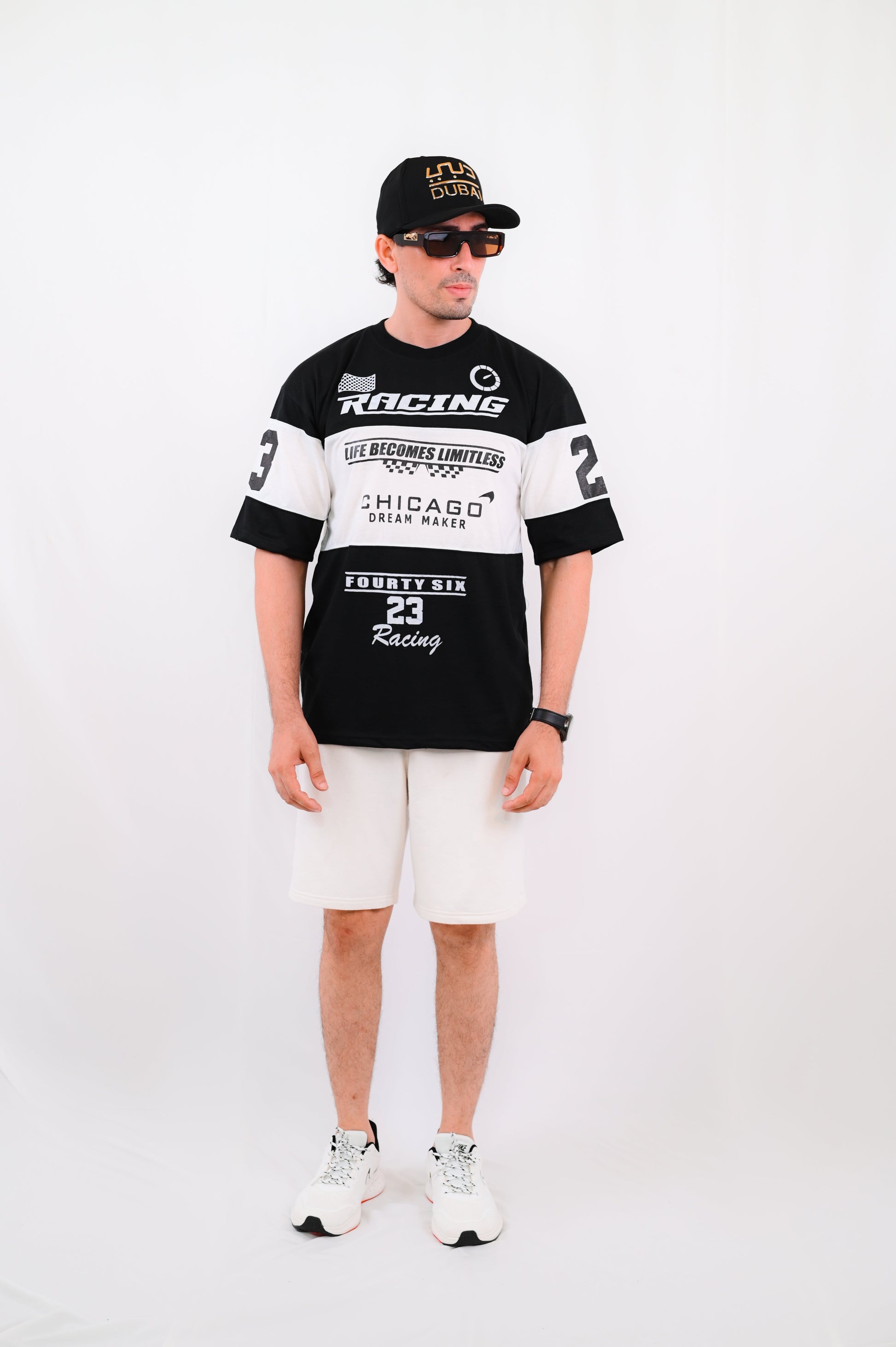 Racing Oversize Tee (BLACK)