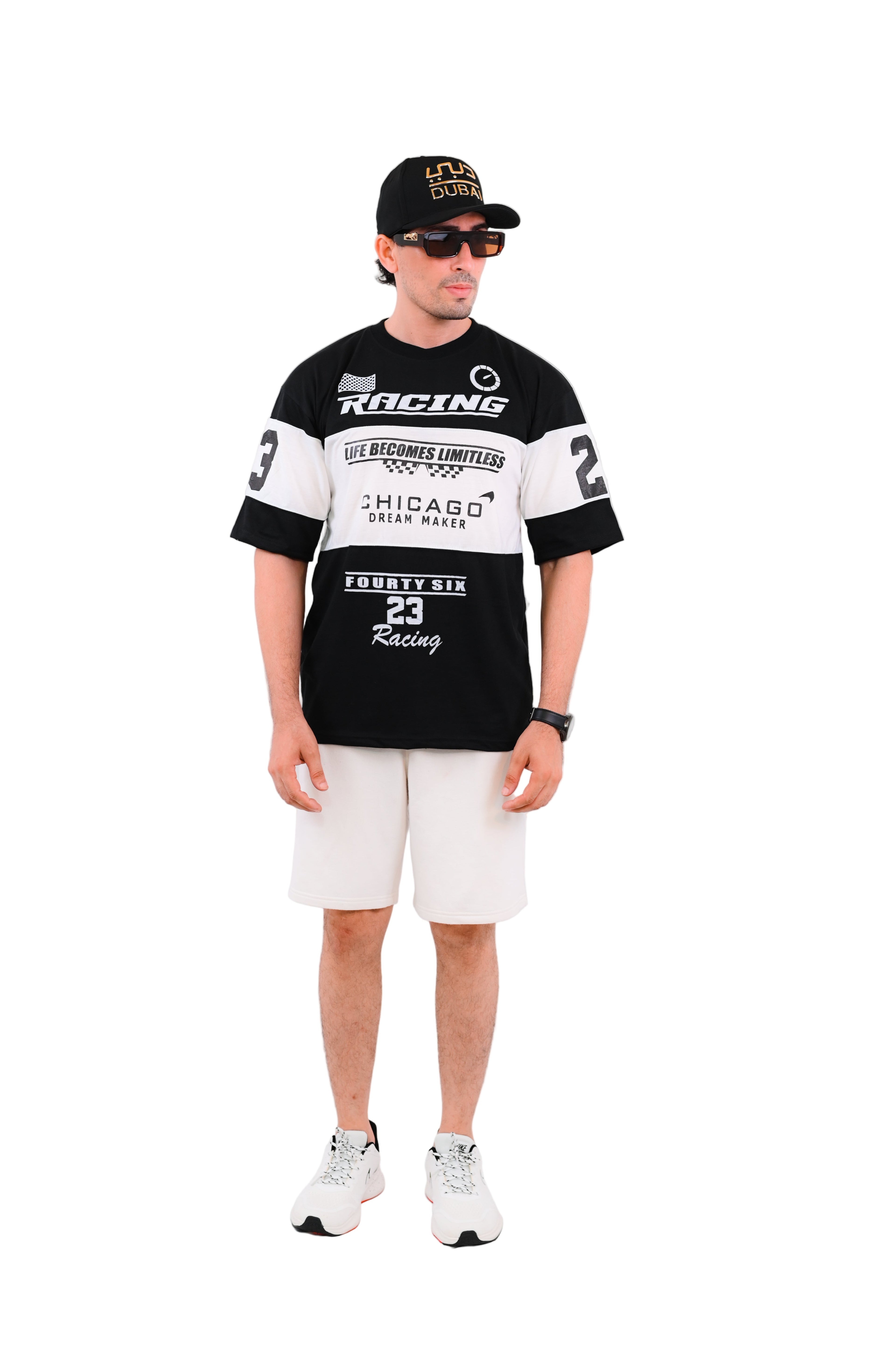 Racing Oversize Tee (BLACK)