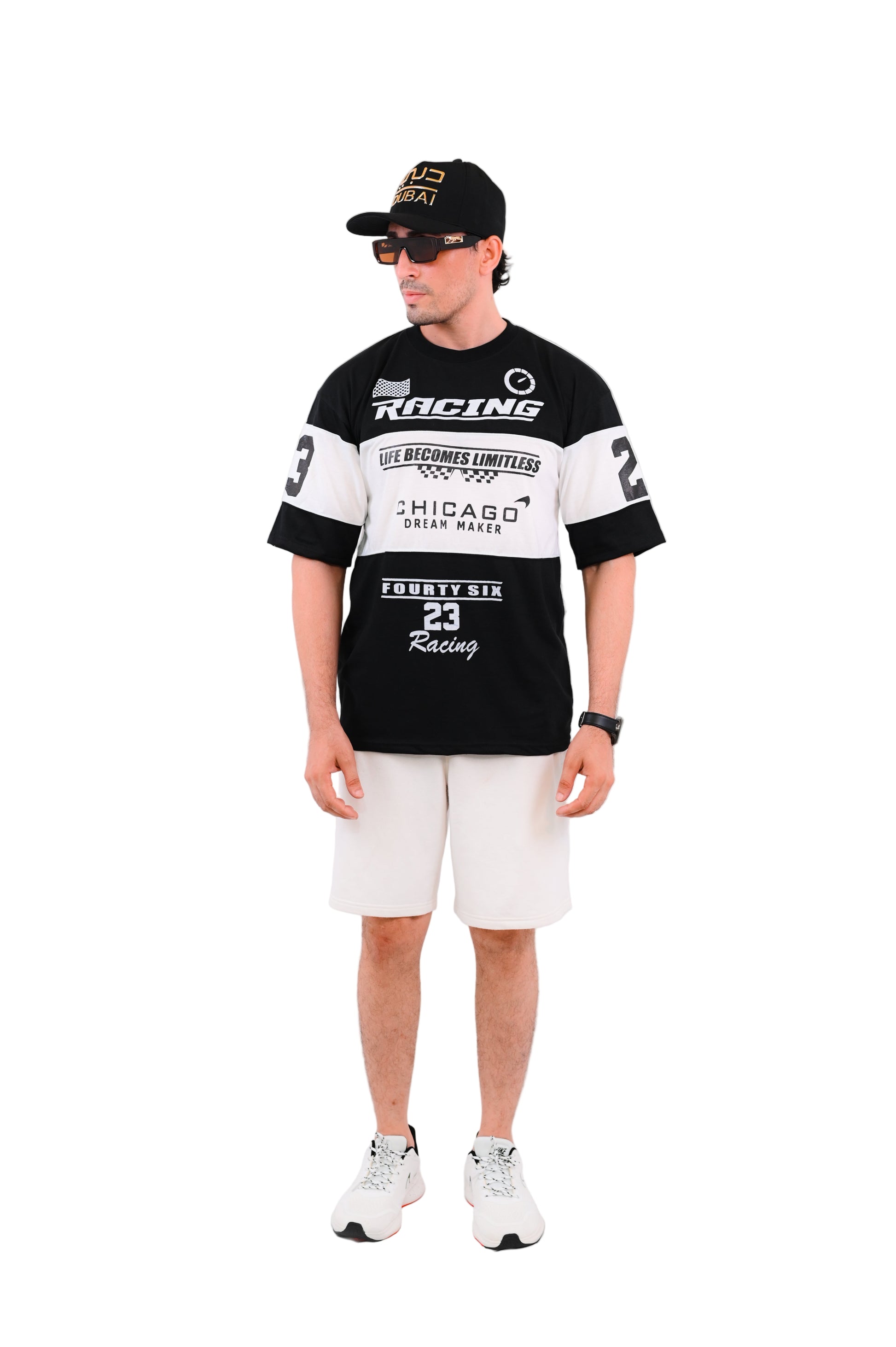 Racing Oversize Tee (BLACK)