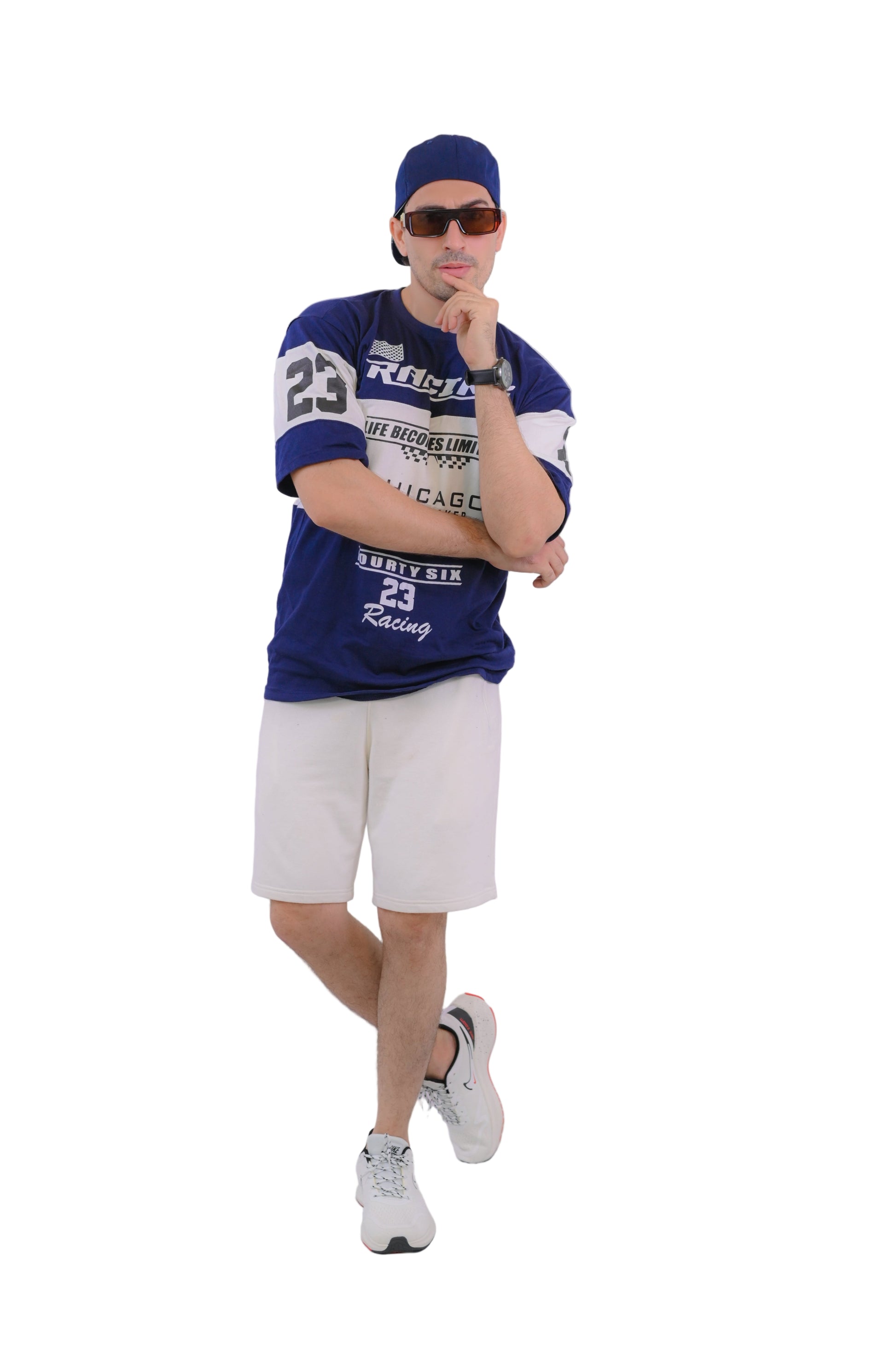 Racing Oversize Tee (NAVY BLUE)