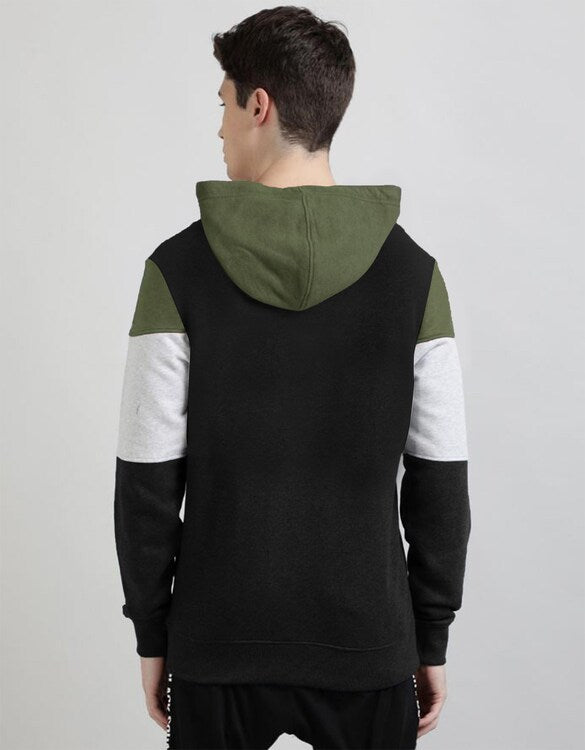 Stylish 3 Panel Hoodies For Men's And Boy's Casual Wear. (Green)