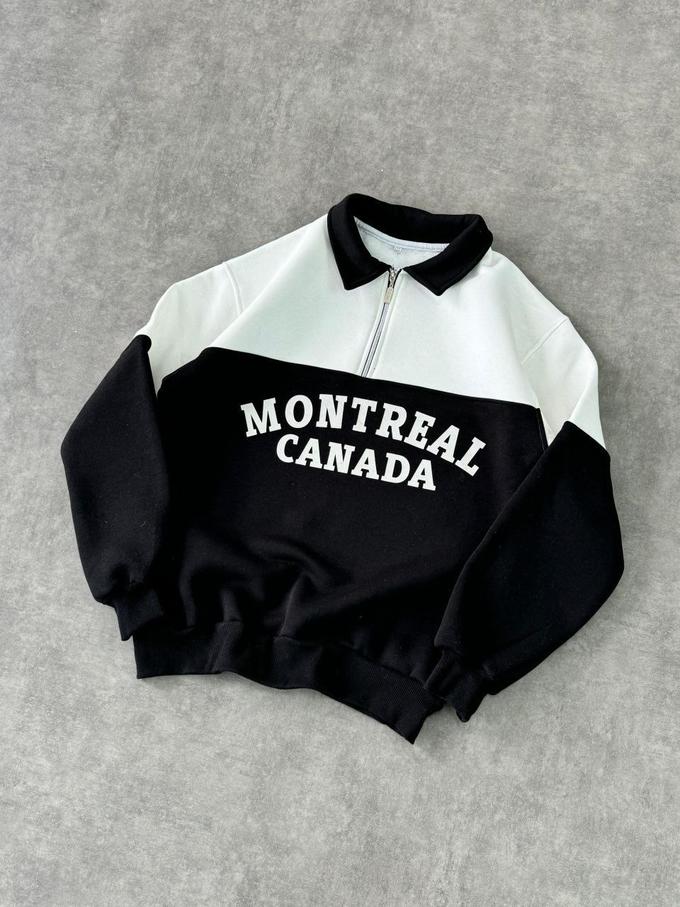 Montreal Canada Collar Sweater (Black)